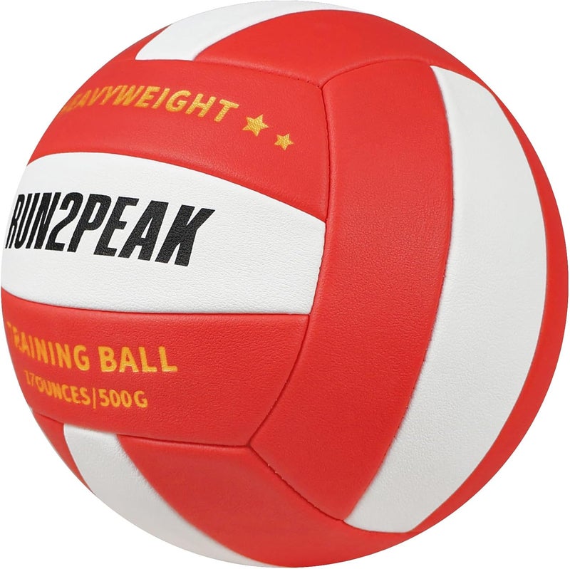 RUN2PEAK Setter Training Volleyball Official Size 5 Volleyballs Heavy Weight Ball PU Practice Volley Balls for Indoor Rebounder Equipment Setters Weighted Volleyball Setting Trainer - Image 2